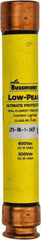 Cooper Bussmann - 300 VDC, 600 VAC, 1.25 Amp, Time Delay General Purpose Fuse - Fuse Holder Mount, 127mm OAL, 100 at DC, 300 at AC (RMS) kA Rating, 13/16" Diam - Eagle Tool & Supply