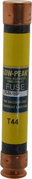 Cooper Bussmann - 300 VDC, 600 VAC, 15 Amp, Time Delay General Purpose Fuse - Fuse Holder Mount, 127mm OAL, 100 at DC, 300 at AC (RMS) kA Rating, 13/16" Diam - Eagle Tool & Supply