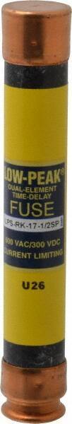 Cooper Bussmann - 300 VDC, 600 VAC, 17.5 Amp, Time Delay General Purpose Fuse - Fuse Holder Mount, 127mm OAL, 100 at DC, 300 at AC (RMS) kA Rating, 13/16" Diam - Eagle Tool & Supply