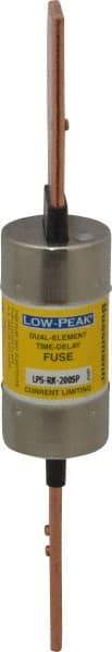 Cooper Bussmann - 300 VDC, 600 VAC, 200 Amp, Time Delay General Purpose Fuse - Bolt-on Mount, 9-5/8" OAL, 100 at DC, 300 at AC (RMS) kA Rating, 1.61" Diam - Eagle Tool & Supply