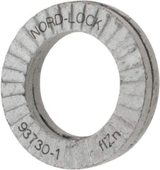 Nord-Lock - 5/16", 0.534" OD, Zinc Flake, Steel Wedge Lock Washer - Grade 2, 0.336 to 0.344" ID - Eagle Tool & Supply