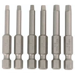 Square Power Bit #1, 2 & 3 × 50mm (6 Bit Pack) - Eagle Tool & Supply