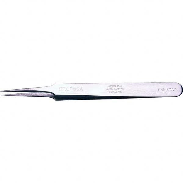 Erem - Tweezers Type: Fine Point Pattern: Straight - Eagle Tool & Supply