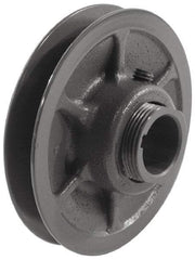Browning - 5/8" Inside Diam x 2.87" Outside Diam, 1 Groove, Variable Pitched Sheave - Belt Section 3L, 1-11/16" Sheave Thickness, 17/32 to 25/32" Face Width - Eagle Tool & Supply