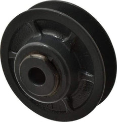 Browning - 1/2" Inside Diam x 3.15" Outside Diam, 1 Groove, Variable Pitched Sheave - Belt Sections 3L, 4L, A, 5L & B, 1-7/8" Sheave Thickness, 21/32 to 1" Face Width - Eagle Tool & Supply