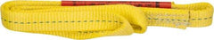 Lift-All - 3' Long x 1" Wide, 1,600 Lb Vertical Capacity, 1 Ply, Polyester Web Sling - 1,250 Lb Choker Capacity, Yellow, with Web Sling for Lifting - Eagle Tool & Supply