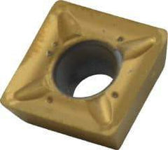Kennametal - SDCT43 LD Grade KC725M Carbide Milling Insert - TiN/TiCN/TiN Finish, 3/16" Thick, 1/2" Inscribed Circle, 0.8mm Corner Radius - Eagle Tool & Supply