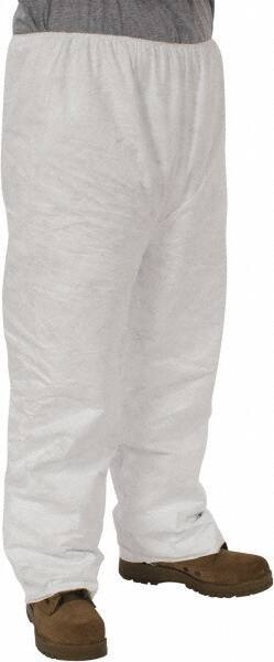 Dupont - Size 2XL, Tyvek General Purpose Work Pants - 26-1/2 Inch Waist, 29-1/2 Inch Inseam, White - Eagle Tool & Supply
