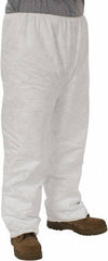 Dupont - Size 2XL, Tyvek General Purpose Work Pants - 26-1/2 Inch Waist, 29-1/2 Inch Inseam, White - Eagle Tool & Supply