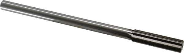 Interstate - 0.535" High Speed Steel Chucking Reamer - Straight Flute, 0.4355" Straight Shank, 2" Flute Length, 8" OAL - Eagle Tool & Supply