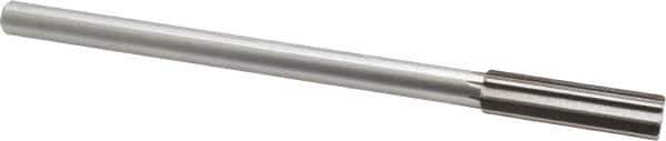 Interstate - 0.546" High Speed Steel Chucking Reamer - Straight Flute, 0.4355" Straight Shank, 2" Flute Length, 8" OAL - Eagle Tool & Supply