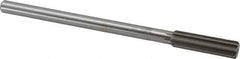 Interstate - 0.5615" High Speed Steel Chucking Reamer - Straight Flute, 0.4355" Straight Shank, 2" Flute Length, 8" OAL - Eagle Tool & Supply