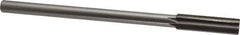 Interstate - 9/16" High Speed Steel Chucking Reamer - Straight Flute, 0.4355" Straight Shank, 2" Flute Length, 8" OAL - Eagle Tool & Supply