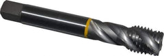 Emuge - 1-8 UNC 4 Flute 2B Modified Bottoming Spiral Flute Tap - Cobalt, Bright Finish, 6.299" OAL, Right Hand Flute, Right Hand Thread, Series Enorm - Eagle Tool & Supply