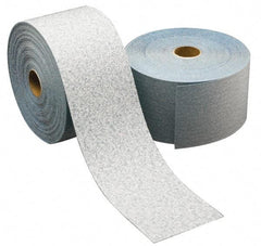 Norton - 5" Diam, 320 Grit Ceramic Adhesive PSA Disc - Very Fine Grade, Blue & White, B Weighted Backing, Flexible - Eagle Tool & Supply