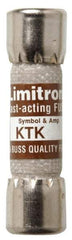 Cooper Bussmann - 600 VAC, 0.25 Amp, Fast-Acting General Purpose Fuse - Fuse Holder Mount, 1-1/2" OAL, 100 at AC kA Rating, 13/32" Diam - Eagle Tool & Supply