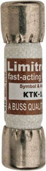 Cooper Bussmann - 600 VAC, 0.13 Amp, Fast-Acting General Purpose Fuse - Fuse Holder Mount, 1-1/2" OAL, 100 at AC kA Rating, 13/32" Diam - Eagle Tool & Supply