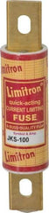 Cooper Bussmann - 600 VAC, 100 Amp, Fast-Acting General Purpose Fuse - Bolt-on Mount, 4-5/8" OAL, 200 (RMS) kA Rating, 1-1/8" Diam - Eagle Tool & Supply