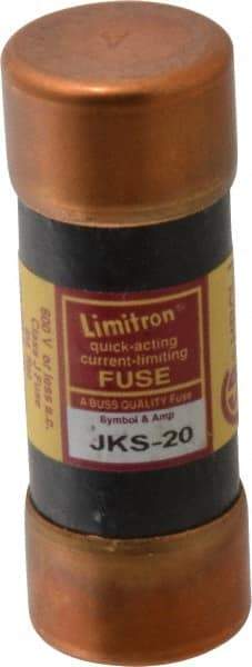 Cooper Bussmann - 600 VAC, 20 Amp, Fast-Acting General Purpose Fuse - Fuse Holder Mount, 2-1/4" OAL, 200 (RMS) kA Rating, 13/16" Diam - Eagle Tool & Supply