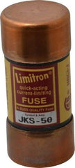 Cooper Bussmann - 600 VAC, 50 Amp, Fast-Acting General Purpose Fuse - Fuse Holder Mount, 2-3/8" OAL, 200 (RMS) kA Rating, 1-1/16" Diam - Eagle Tool & Supply