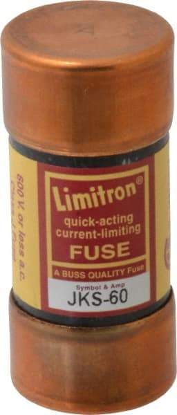 Cooper Bussmann - 600 VAC, 60 Amp, Fast-Acting General Purpose Fuse - Fuse Holder Mount, 2-3/8" OAL, 200 (RMS) kA Rating, 1-1/16" Diam - Eagle Tool & Supply