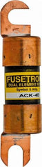 Cooper Bussmann - 40 Amp Time Delay Fast-Acting Forklift & Truck Fuse - 125VAC, 125VDC, 3.74" Long x 0.75" Wide, Littelfuse CCK040, Bussman ACK-40, Ferraz Shawmut ACK40 - Eagle Tool & Supply