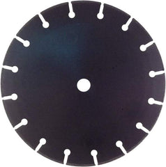 Disston - 12" Diam, 3/4 & 1" Arbor Hole Diam, Wet & Dry Cut Saw Blade - Tungsten Carbide-Tipped, Standard Round Arbor - Eagle Tool & Supply