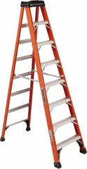 Louisville - 5 Steps, 10' High, Type IAA Rating, Fiberglass Step Ladder - Eagle Tool & Supply