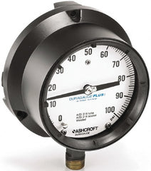 Ashcroft - 4-1/2" Dial, 1/4 Thread, 0-5,000 Scale Range, Pressure Gauge - Eagle Tool & Supply