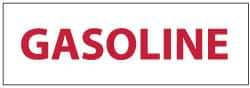 NMC - "Gasoline", 4" Long x 12" Wide, Rigid Plastic Safety Sign - Rectangle, 0.05" Thick, Use for Hazardous Materials - Eagle Tool & Supply