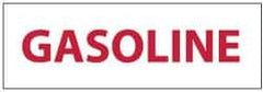 NMC - "Gasoline", 4" Long x 12" Wide, Rigid Plastic Safety Sign - Rectangle, 0.05" Thick, Use for Hazardous Materials - Eagle Tool & Supply