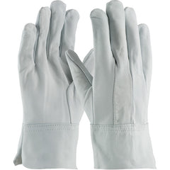 ‎75-4904/XL Welders / Foundry Gloves - Mig Tig - Top Grain Goatskin - 2 Inch Leather Cuff - Clute Pattern - Exact Industrial Supply