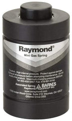 Associated Spring Raymond - M6x1 Mt Hole, 0.71" Rod Diam, 1-1/2" Diam, 6mm Max Stroke, Nitrogen Gas Spring Cylinder - 2.4" OAL, 3,595 Lb Full Stroke Spring Force, 2,175 psi Initial Charge - Eagle Tool & Supply