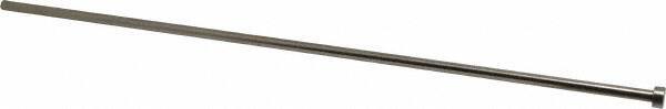Gibraltar - 15/64" Pin Diam, 13/32" Head Diam x 3/16" Head Height, 14" OAL, Straight Ejector Pin - Steel, 13-13/16" Pin Length - Eagle Tool & Supply