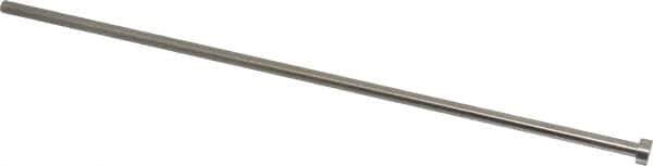 Gibraltar - 1/4" Pin Diam, 7/16" Head Diam x 3/16" Head Height, 12" OAL, Straight Ejector Pin - Steel, 11-13/16" Pin Length - Eagle Tool & Supply