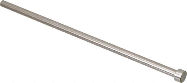 Gibraltar - 17/64" Pin Diam, 7/16" Head Diam x 1/4" Head Height, 8" OAL, Straight Ejector Pin - Steel, 7-3/4" Pin Length - Eagle Tool & Supply