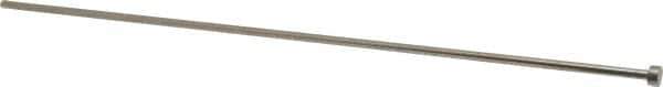 Gibraltar - 11/32" Pin Diam, 9/16" Head Diam x 1/4" Head Height, 14" OAL, Straight Ejector Pin - Steel, 13-3/4" Pin Length - Eagle Tool & Supply
