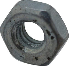 Value Collection - M2.5x0.45 Steel Right Hand Hex Nut - 4mm Across Flats, 1.6mm High, Zinc-Plated Finish - Eagle Tool & Supply