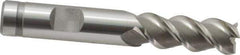 OSG - 1/2", 1-1/4" LOC, 1/2" Shank Diam, 3-1/4" OAL, 3 Flute, Powdered Metal Square End Mill - Single End, Uncoated, Spiral Flute, 50° Helix, Centercutting, Right Hand Cut, Right Hand Flute, Series 660 - Eagle Tool & Supply