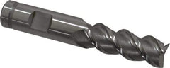 OSG - 5/8", 1-5/8" LOC, 5/8" Shank Diam, 3-3/4" OAL, 3 Flute, Powdered Metal Square End Mill - Single End, Uncoated, Spiral Flute, 50° Helix, Centercutting, Right Hand Cut, Right Hand Flute, Series 660 - Eagle Tool & Supply