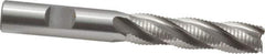 OSG - 1/2" Diam, Fine Pitch, 2" LOC, 4 Flute Cobalt Roughing Square End Mill - Uncoated, 4" OAL, 1/2" Shank Diam, Single End, 30° Helix - Eagle Tool & Supply