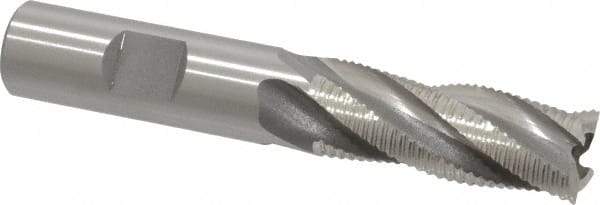 OSG - 5/8" Diam, Fine Pitch, 1-5/8" LOC, 4 Flute Cobalt Roughing Square End Mill - Uncoated, 3-3/4" OAL, 5/8" Shank Diam, Single End, 30° Helix - Eagle Tool & Supply