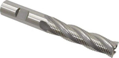 OSG - 5/8" Diam, Fine Pitch, 2-1/2" LOC, 4 Flute Cobalt Roughing Square End Mill - Uncoated, 4-5/8" OAL, 5/8" Shank Diam, Single End, 30° Helix - Eagle Tool & Supply