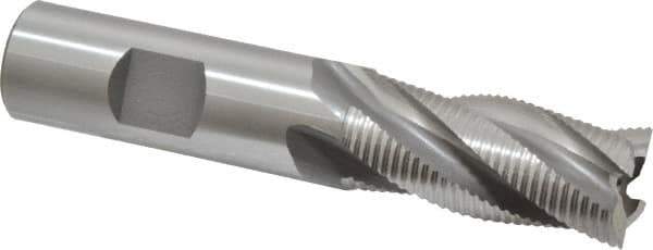 OSG - 3/4" Diam, Fine Pitch, 1-5/8" LOC, 4 Flute Cobalt Roughing Square End Mill - Uncoated, 3-7/8" OAL, 3/4" Shank Diam, Single End, 30° Helix - Eagle Tool & Supply