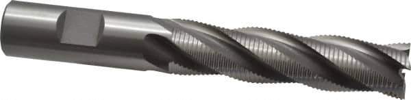OSG - 3/4" Diam, Fine Pitch, 3" LOC, 4 Flute Cobalt Roughing Square End Mill - Uncoated, 5-1/4" OAL, 3/4" Shank Diam, Single End, 30° Helix - Eagle Tool & Supply