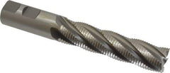 OSG - 7/8" Diam, Fine Pitch, 3-1/2" LOC, 5 Flute Cobalt Roughing Square End Mill - Uncoated, 5-3/4" OAL, 7/8" Shank Diam, Single End, 30° Helix - Eagle Tool & Supply
