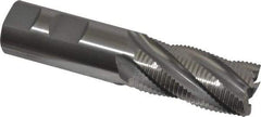 OSG - 1" Diam, Fine Pitch, 2" LOC, 5 Flute Cobalt Roughing Square End Mill - Uncoated, 4-1/2" OAL, 1" Shank Diam, Single End, Centercutting, 30° Helix - Eagle Tool & Supply