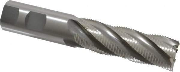 OSG - 1" Diam, Fine Pitch, 3" LOC, 5 Flute Cobalt Roughing Square End Mill - Uncoated, 5-1/2" OAL, 1" Shank Diam, Single End, 30° Helix - Eagle Tool & Supply