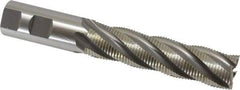 OSG - 1" Diam, Fine Pitch, 4" LOC, 5 Flute Cobalt Roughing Square End Mill - Uncoated, 6-1/2" OAL, 1" Shank Diam, Single End, 30° Helix - Eagle Tool & Supply