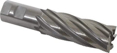 OSG - 1-1/2" Diam, Fine Pitch, 4" LOC, 6 Flute Cobalt Roughing Square End Mill - Uncoated, 6-1/2" OAL, 1-1/4" Shank Diam, Single End, 30° Helix - Eagle Tool & Supply